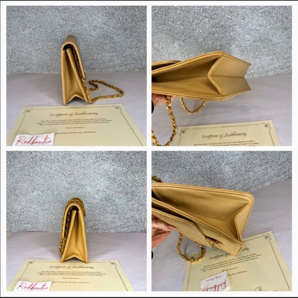 🎈SOLD  Classic Flap Bag Beige with gold hardware - Picture 5 of 8